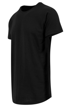 UGi Geformtes langes T-Shirt - Schwarz