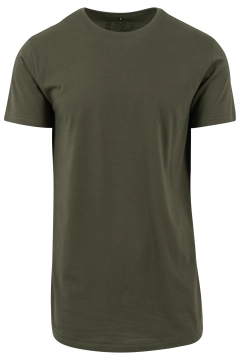 UGi Geformtes langes T-Shirt - Olive