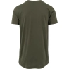 UGi Geformtes langes T-Shirt - Olive