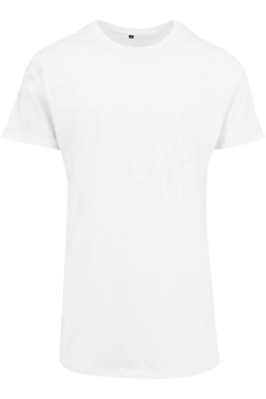 UGi Geformtes langes T-Shirt - Weiss