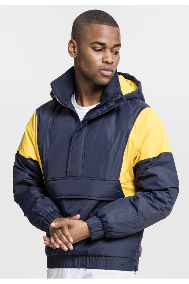 2-Tone Pull Over Jacket - Blau / Gelb