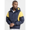 2-Tone Pull Over Jacket - Blau / Gelb