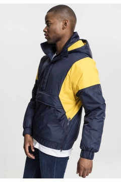 2-Tone Pull Over Jacket - Blau / Gelb