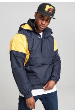 2-Tone Pull Over Jacket - Blau / Gelb