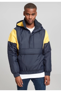 2-Tone Pull Over Jacket - Blau / Gelb