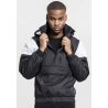 2-Tone Pull Over Jacket - Schwarz / Weiss