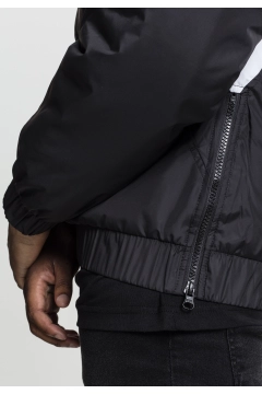 2-Tone Pull Over Jacket - Schwarz / Weiss