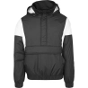 2-Tone Pull Over Jacket - Schwarz / Weiss