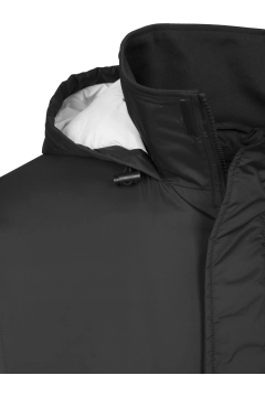 2-Tone Pull Over Jacket - Schwarz / Weiss