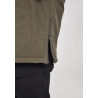2-Tone Padded Pull Over Jacket - Olive / Schwarz