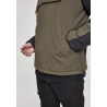 2-Tone Padded Pull Over Jacket - Olive / Schwarz