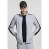 2-Tone Interlock Track Jacket - Schwarz / Weiss