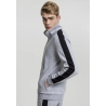 2-Tone Interlock Track Jacket - Schwarz / Weiss