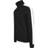 2-Tone Interlock Track Jacket - Schwarz / Weiss