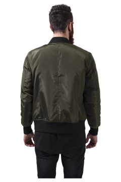 2-Tone Bomber Jacket - Olive