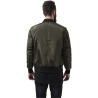 2-Tone Bomber Jacket - Olive