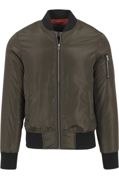 2-Tone Bomber Jacket - Olive