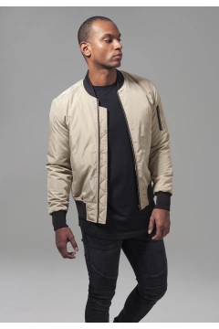 2-Tone Bomber Jacket - Burgundy