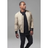 2-Tone Bomber Jacket - Burgundy