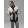 2-Tone Bomber Jacket - Burgundy