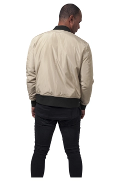2-Tone Bomber Jacket - Burgundy