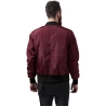 2-Tone Bomber Jacket - Burgundy