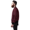 2-Tone Bomber Jacket - Burgundy