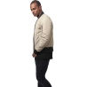 2-Tone Bomber Jacket - Burgundy