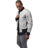 2-Tone Bomber Jacket - Burgundy