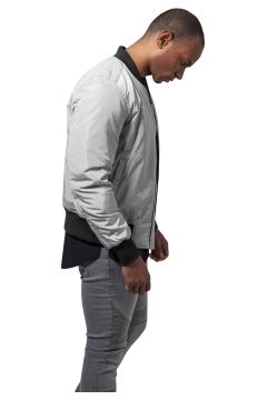 2-Tone Bomber Jacket - Burgundy