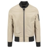 2-Tone Bomber Jacket - Burgundy