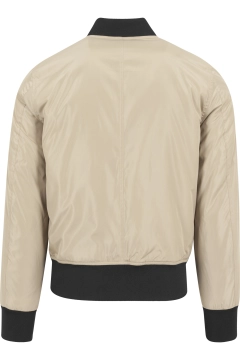 2-Tone Bomber Jacket - Burgundy