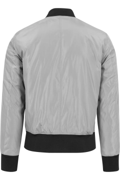 2-Tone Bomber Jacket - Burgundy