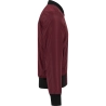 2-Tone Bomber Jacket - Burgundy