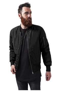 2-Tone Bomber Jacket - Schwarz