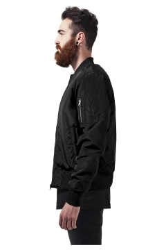 2-Tone Bomber Jacket - Schwarz