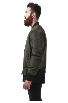 2-Tone Bomber Jacket - Schwarz