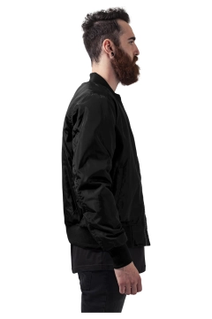 2-Tone Bomber Jacket - Schwarz