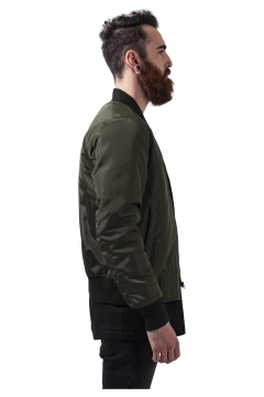 2-Tone Bomber Jacket - Schwarz