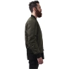 2-Tone Bomber Jacket - Schwarz