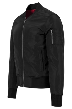 2-Tone Bomber Jacket - Schwarz