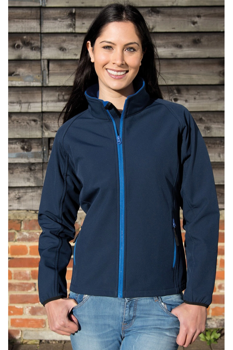 UGi Softshell Damen Jacke - Grün / Schwarz