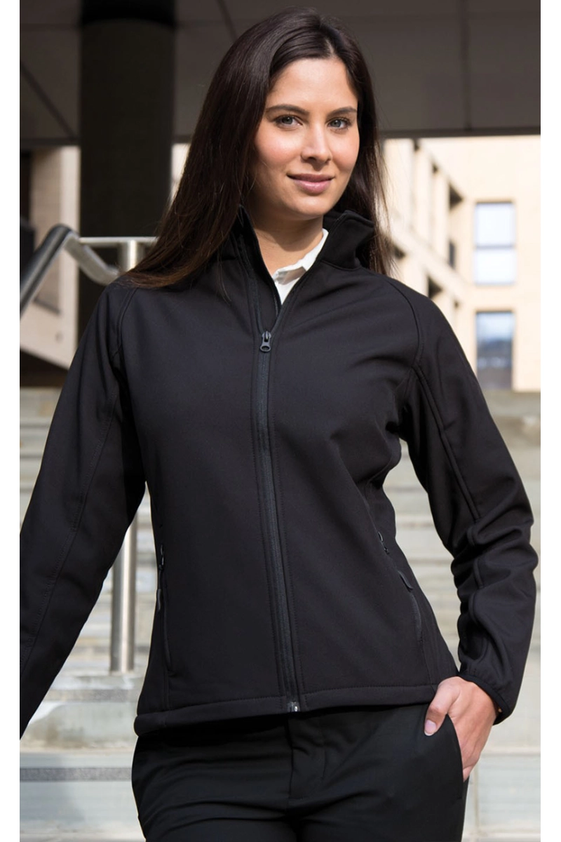 UGi Softshell Damen Jacke - Grün / Schwarz