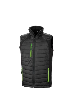 UGi gepolsterte Softshell Gilet - Schwarz / Grau