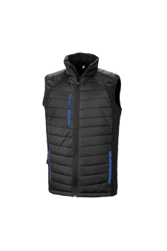 UGi gepolsterte Softshell Gilet - Schwarz / Grau