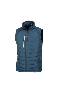 UGi gepolsterte Softshell Gilet - Schwarz / Grau