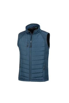 UGi gepolsterte Softshell Gilet - Schwarz / Grau