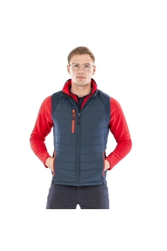 UGi gepolsterte Softshell Gilet - Schwarz / Grau