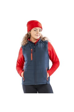 UGi gepolsterte Softshell Gilet - Schwarz / Grau