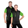 UGi gepolsterte Softshell Gilet - Schwarz / Grau